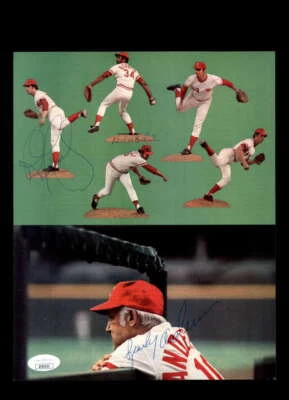 Sparky Anderson Ross Grimsley JSA Cert Signed 8x10 Photo Autograph - Image 1 of 2