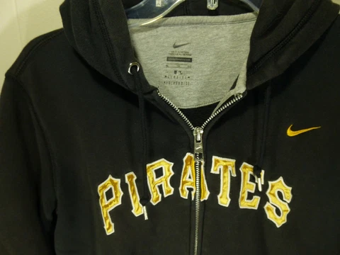 Womens Nike Pittsburgh Pirates Zip Hooded Sweatshirt Size XL Cover