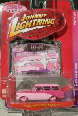 RAMBLER AMERICAN WAGON PINK FEVER 1/64 JOHNNY LIGHTNING WICKED WAGONS 1/2.500 Foto 1 de 4