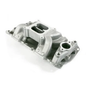 Chevy Small Block SBC Carbureted Dual Plane Air Gap Aluminum Intake Manifold - Picture 1 of 3