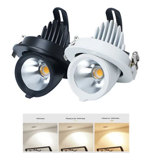 Dimmable Embedded 7W 10W LED Ceiling Recessed Down Spot Light Fixture Driver ES - Picture 1 of 12