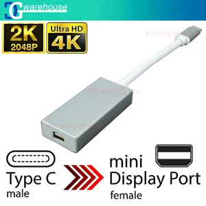 USB C to Mini DP 4K 60Hz USB 3.1 Type C to Mini Display Port Adapter Converter - Picture 1 of 12