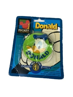 Prendedor de clip de arte portátil botón 3D coleccionable del Pato Donald de Disney de colección Foto 1 de 2