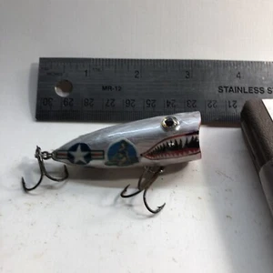 Vintage Old Bomber Style Fishing Lure With Bomber Babes By Gary Clark - Picture 1 of 4