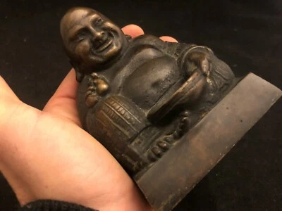 Bouddha Ancien Bronze Chinois Antique Chinese Asian Epoque A identifier Ref B - Photo 1/4