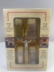 Latin 4 Elements Holy set Catholic/Christian Oil, Water, Anoint - Picture 1 of 6