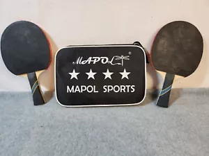 MAPOL 2 Pack of 4 Star Professional Ping Pong Paddle Advanced Training EUC - Picture 1 of 12