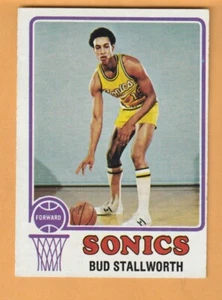 Bud Stallworth Seattle Supersonics 1973-74 Topps #58 Kansas Jayhawks - Imagen 1 de 2