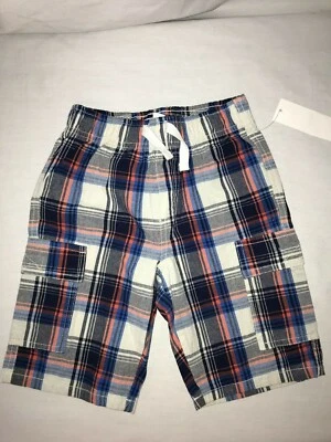 Kids Headquarters Boys Blue Plaid Cotton Shorts ONLY Size 6 NWT - Image 1 of 2