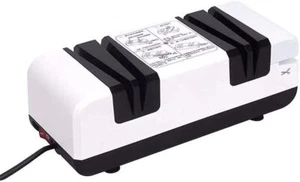 2-Stages Sharpening Knife Sharpener Tool Kitchen Electric Knife Sharpener US - Picture 1 of 7