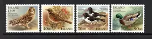 ICELAND MNH 1987 SG697-700 BIRDS - Picture 1 of 1