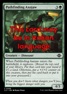MTG 4x PATHFINDING AXEJAW EXC - MASCELLASCIA APRIPISTA 206 - LCI - MAGIC - Picture 1 of 1