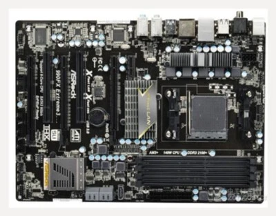 For ASRock 990FX Extreme 3 Socket AM3+ For AMD 990FX 990X Desktop Motherboard - Image 1 of 4