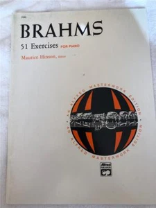 Brahms 51 Exercises For The Piano Sheet Music Classical Music Training - Picture 1 of 1
