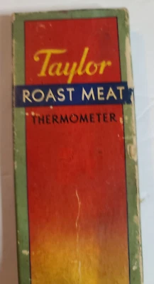 Taylor 1930s Roast Meat Thermometer – Original Box – Vintage USA Kitchen Tool - Image 1 of 4