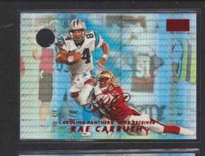 1998 SKYBOX PREMIUM STAR RUBIES SALESMAN SAMPLE PROMO #24 RAE CARRUTH PANTHERS - Image 1 of 2