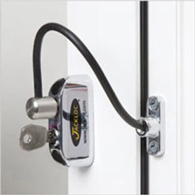 Jackloc Pro-5 Llave Bloqueo Ventana Restrictor Cromo (JACKCH) Foto 1 de 2