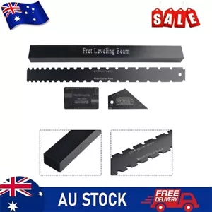 4 PCS Luthier Tools Guitar Neck Straight Edge Fret Leveling Beam Ruler Kit Set - Picture 1 of 21