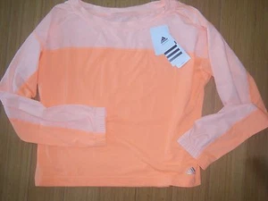 Women's ADIDAS ClimaLite Buttery soft Tennis Running Yoga Long Sleeve Shirt Top  - Picture 1 of 1