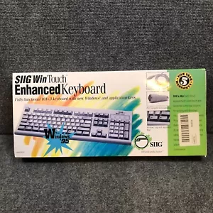 SIIG Win Touch Enhanced Keyboard Model KB1927 BRAND NEW Windows 101+3 Keyboard - Picture 1 of 8