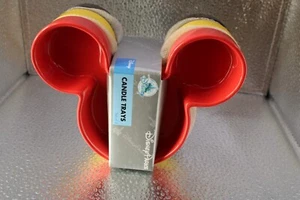 Disney Parks- Mickey head ceramic candle trays- new 3pk - Picture 1 of 7