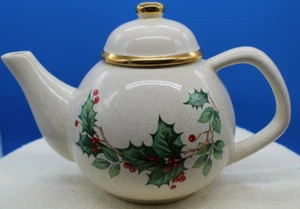 Vintage linke Teekanne Stechpalme Berry Muster - 2000 - Bild 1 von 8