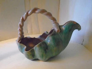 Stangl Terra Rose Trenton USA grüner Henkelkrug Blumentopf - Bild 1 von 7