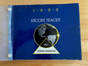 1999 Ford Escort Mercury Tracer OEM Wiring Diagrams With Plastic Cover - Bild 1 von 2
