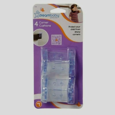 ALMOFADAS DE CANTO Dreambaby L104 à prova de bebês crianças bordas afiadas para-choques mesas 4 peças - Imagem 1 de 4