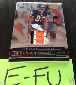 2007 Donruss Gridiron MUHSIN MUHAMMAD 3-color Game Used Bears Jersey #ed 4/50 - Bild 1 von 1