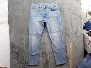 Levis 512 Jeans Mens 34x30 Light Blue Slim Taper All Seasons Stretch Denim Pants - Picture 1 of 13