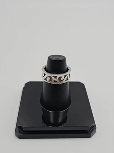 Anillo RETIRADO James Avery Swirl Waves Banda Plata de Ley .925 Talla 8 **Raro** - Imagen 1 de 8