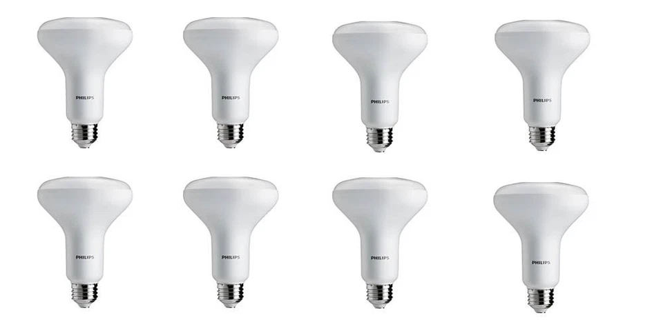 Philips Br30 Led Flood Light Bulbs 8 Pack Soft White Dimmable 650 Lumens E26 - Image 1 of 4