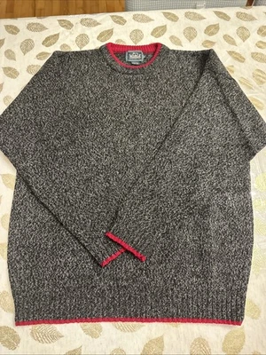 Vintage Woolrich  Wool Blend Speckled Sweater Hong Kong Mens XLarge Charcoal - Image 1 of 4