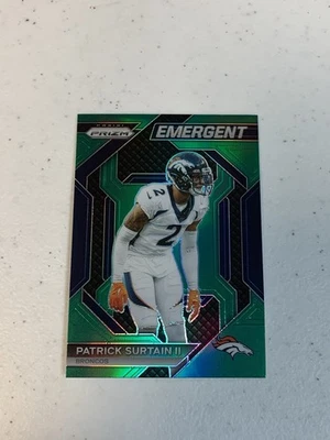 2023 Panini Prizm - Emergent Patrick Surtain II #H-19 Green Prizm - Image 1 of 2