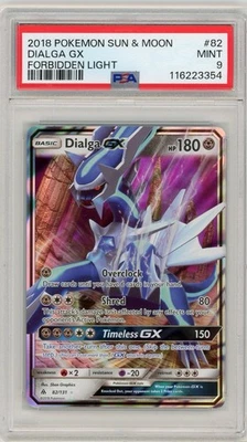2018 Pokémon Sun & Moon Forbidden Light Dialga GX #82 PSA 9 Mint - Image 1 of 2