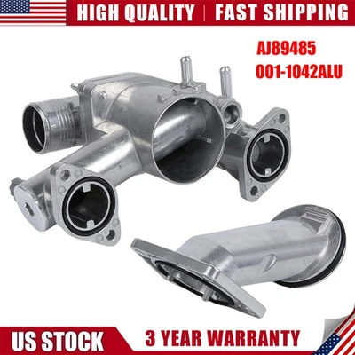For Jaguar S-Type XJ8 XJR 4.2L 03-05 Aluminum Thermostat Housing 001-1042ALU Foto 1 de 4