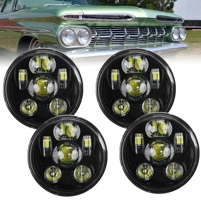 Faros LED redondos altos/bajos de 5,75 pulgadas 5-3/4 para Jaguar XJ XJR XJ8 XJS XJ6 XJ12 Foto 1 de 4