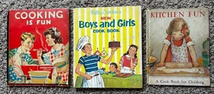 Lot Of 3  Vintage Children’s Cookbooks (1932, 1938 & 1956) - Imagen 1 de 11