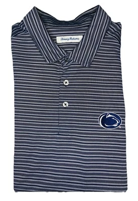 Tommy Bahama NCAA Penn State Nittany Lions Men's Striped Polo; XL - Image 1 of 4
