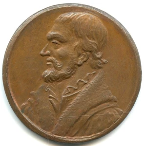 médaille cuivre par Jean Dassier , Philip Melanchthon n°1651 - Foto 1 di 2