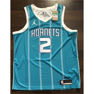 Jordan Lamelo Ball #2 Charlotte Hornets Teal Icon Swingman Jersey Size XL NWT - Picture 1 of 9