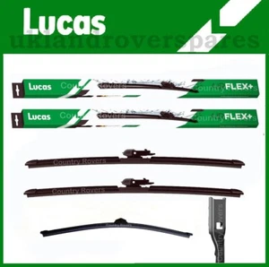 AUDI A1 HATCH 3 DOOR WIPER BLADES 2010 - 2018 LUCAS FRONT 24" 15" & QUALITY REAR - Picture 1 of 14