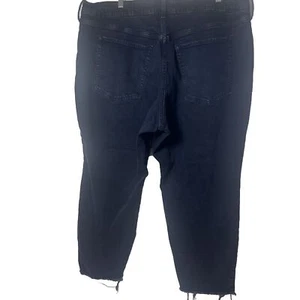Old Navy Jeans Womens 22 O.G. Straight Leg Plus Blue Button Fly High Rise Denim - Picture 1 of 9