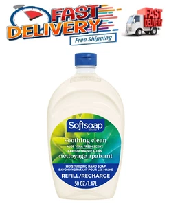 Softsoap Liquid Hand Soap Refill, Soothing Clean, Aloe Vera Fresh Scent, 50 oz - Picture 1 of 6