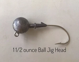 HTR Fishing Supplies 5 X 1 1/2 ounce Ball Jig Heads - Picture 1 of 2