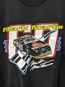 Vtg 80s 90s NASCAR Mark Martin Jerzees Winn Dixie T Shirt XL Single Stitch USA - Picture 1 of 4