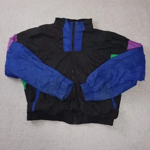 Vtg 90's Retro Voit Equipment Nylon Zip Jacket Windbreaker Men's 2XL Colorblock - Picture 1 of 17
