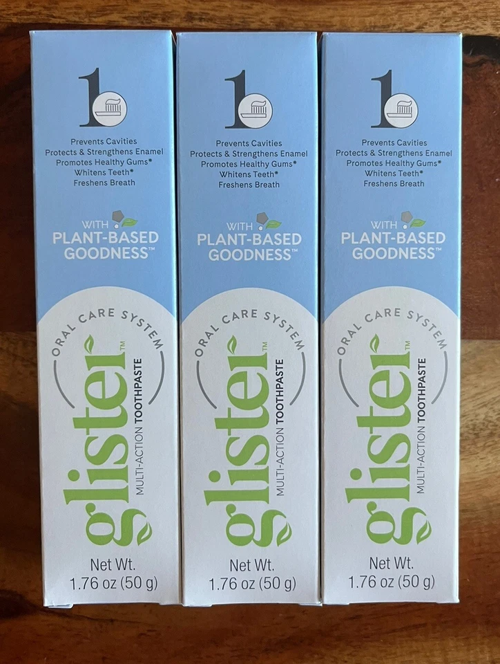 AMWAY GLISTER PASTA DENTAL CON FLÚOR MULTI-ACCIÓN TAMAÑO DE VIAJE-1,76 OZ 50 g (PAQUETE DE 3) Foto 1 de 1