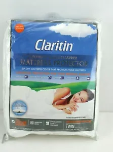 Claritin Ultimate Allergen Barrier Mattress Protector in Twin Size 39 x 75 in. - Picture 1 of 5